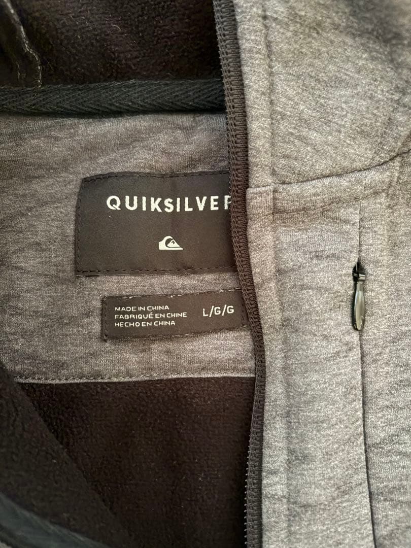 QUICKSILVER ジャージ上下セット Lサイズ グレー