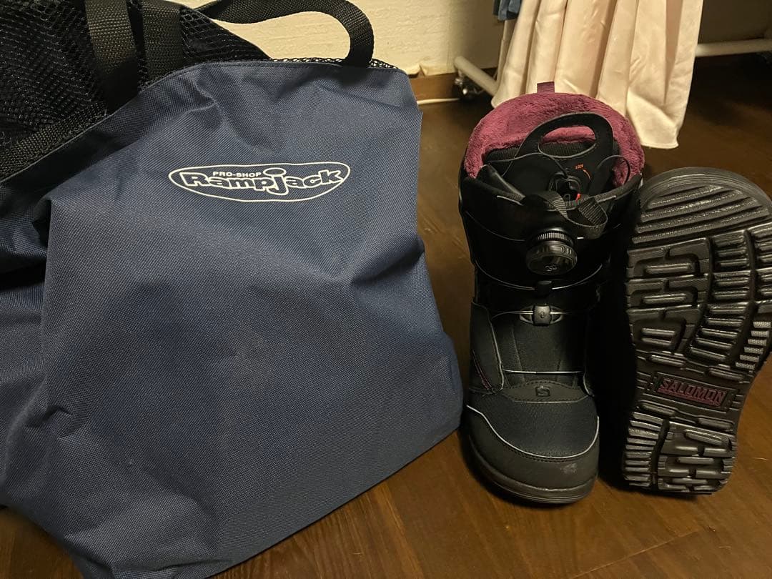 Salomon スノーボードブーツ ブラック/パープル