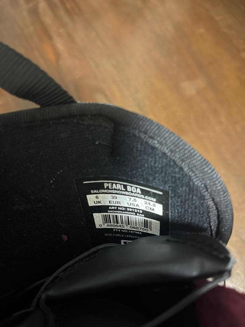 Salomon スノーボードブーツ ブラック/パープル