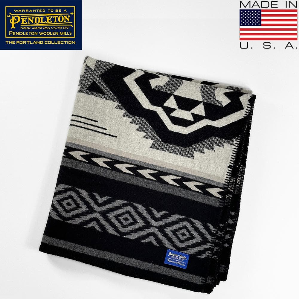 極上 USA製 PENDLETON ウールブランケット ネイティブ柄 未使用品