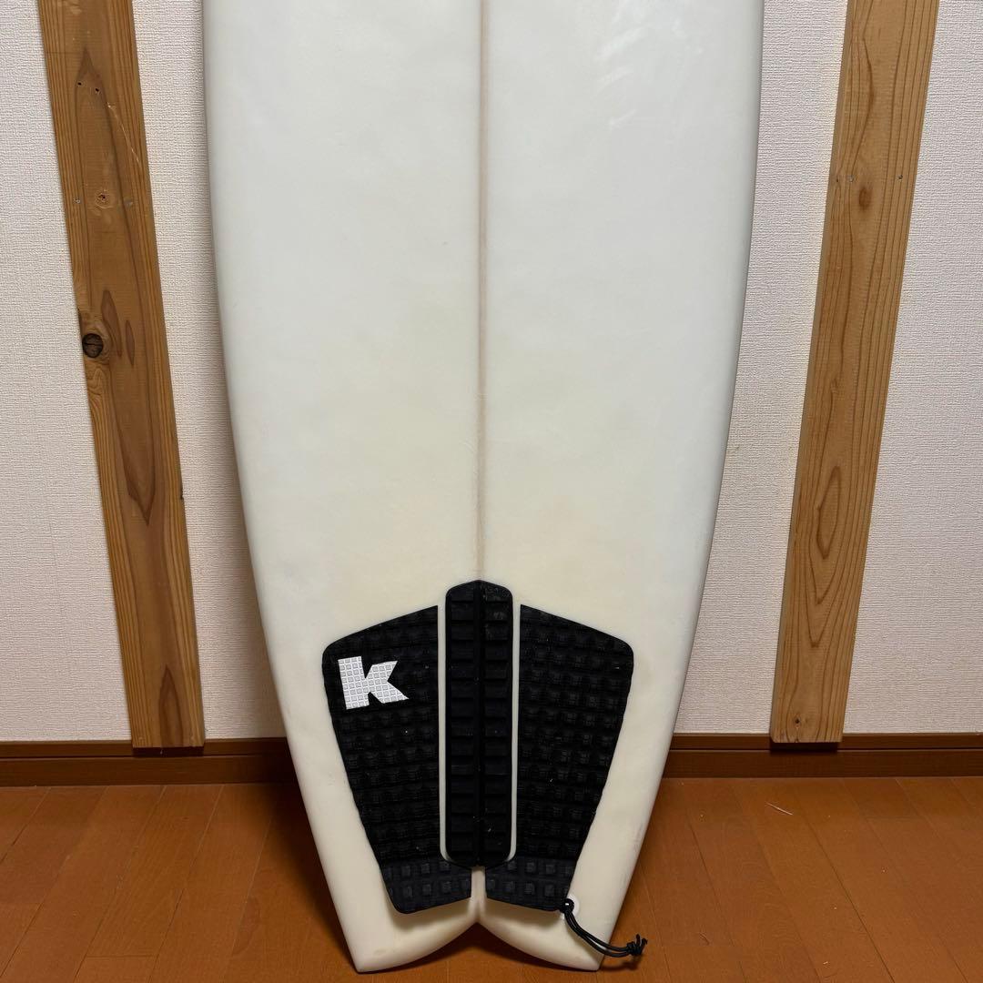 美品　サーフボード　ノーブランド　5フィン　フィッシュ　6.0 38L