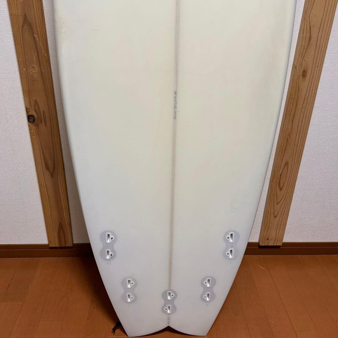 美品　サーフボード　ノーブランド　5フィン　フィッシュ　6.0 38L
