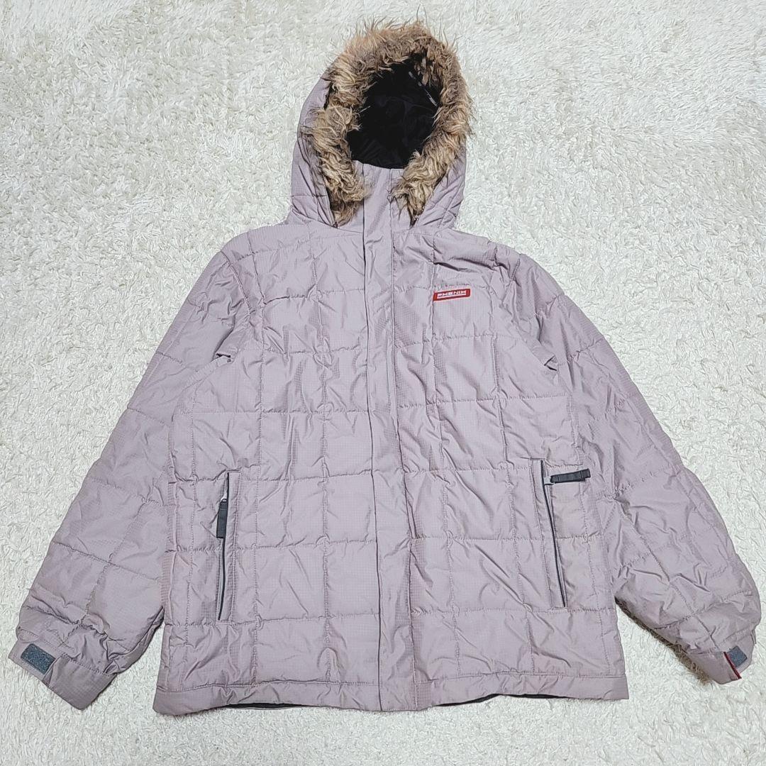 フェニックス ファー取り外し可フード付き スキーウェア 上下セット グレー系