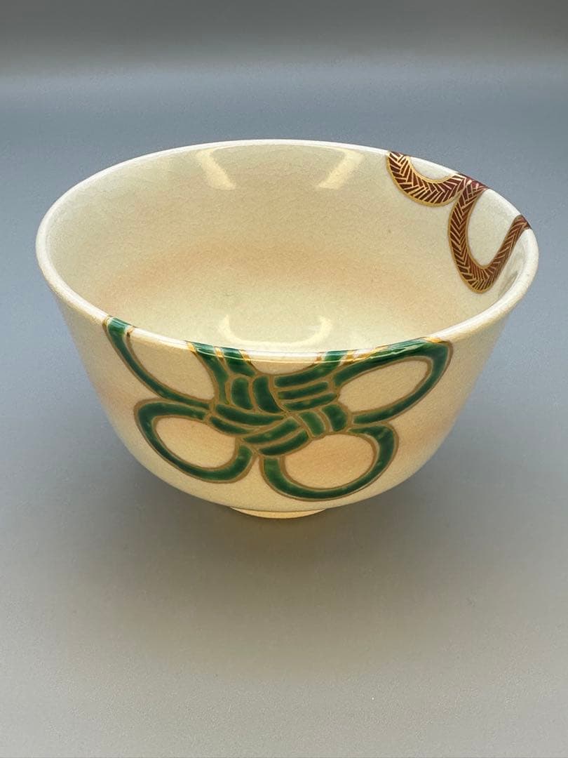 茶道具　茶碗　宮川香雲　結び梅