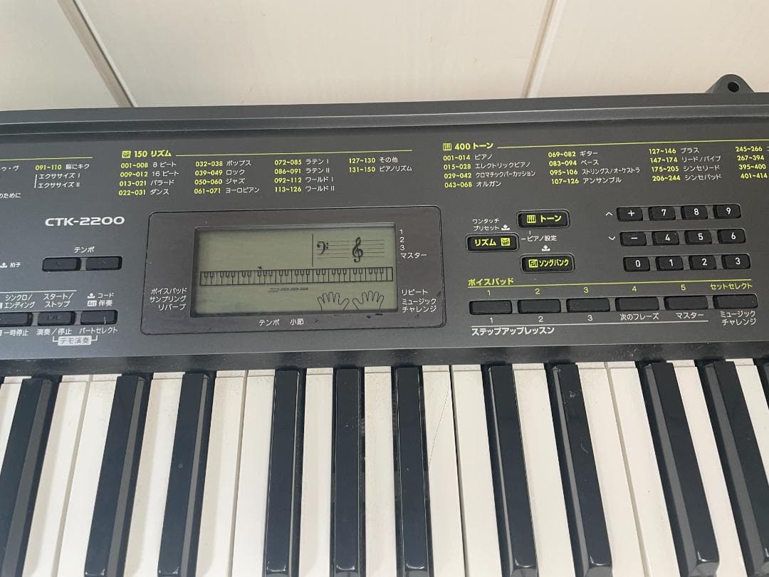CASIO CTK-2200 電子ピアノ 電子キーボード 61鍵 専用スタンド付