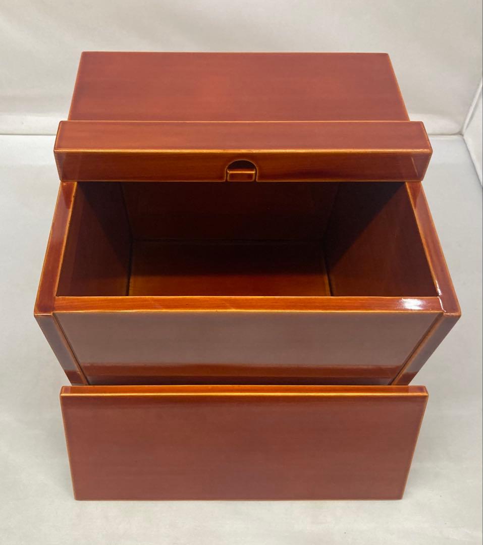 B416b「飛騨製 釣瓶水指」14代淡々斎宗匠箱書付　蓋に花押有　春慶塗