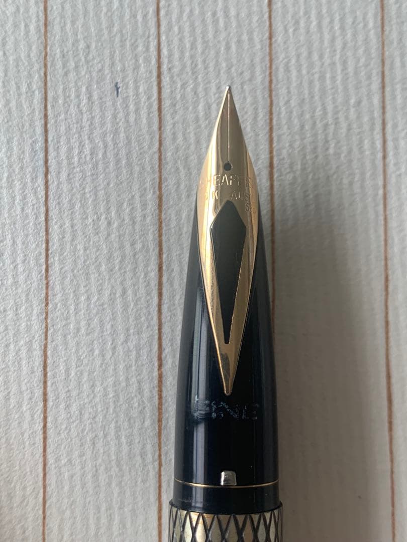 極めて希少 Sheaffer インペリアル シルバー 万年筆 ダイヤ付きクリップ