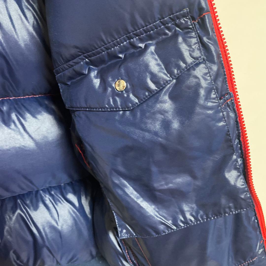 80年代　MONCLER×asics 赤 ダウンジャケット　サイズ165