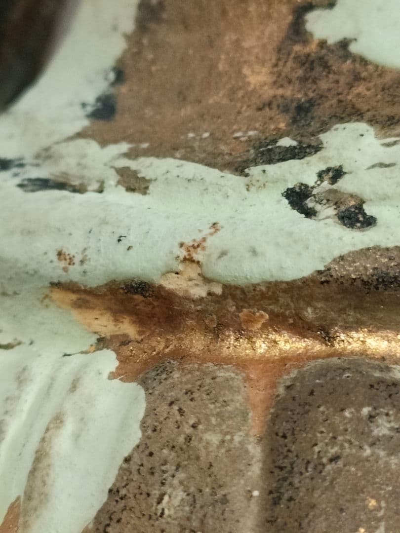 鉄仏　観音立像　夢違い観音　時代物　骨董アンティークNo.80