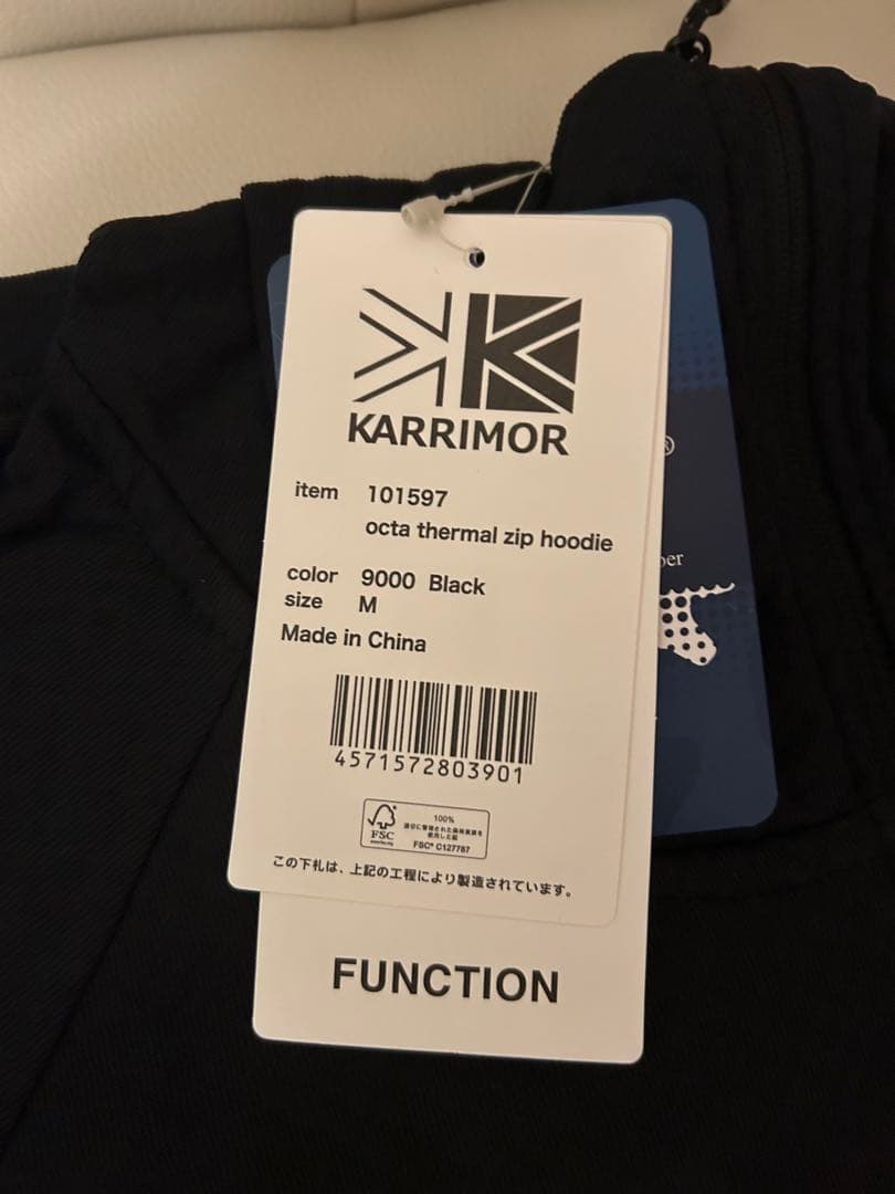 octa thermal zip hoodie 保温 吸水速乾