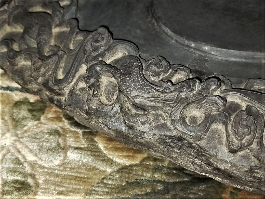 ♥中国　特大　端渓　硯　６．７ｋｇ　端渓硯　老坑　骨董品