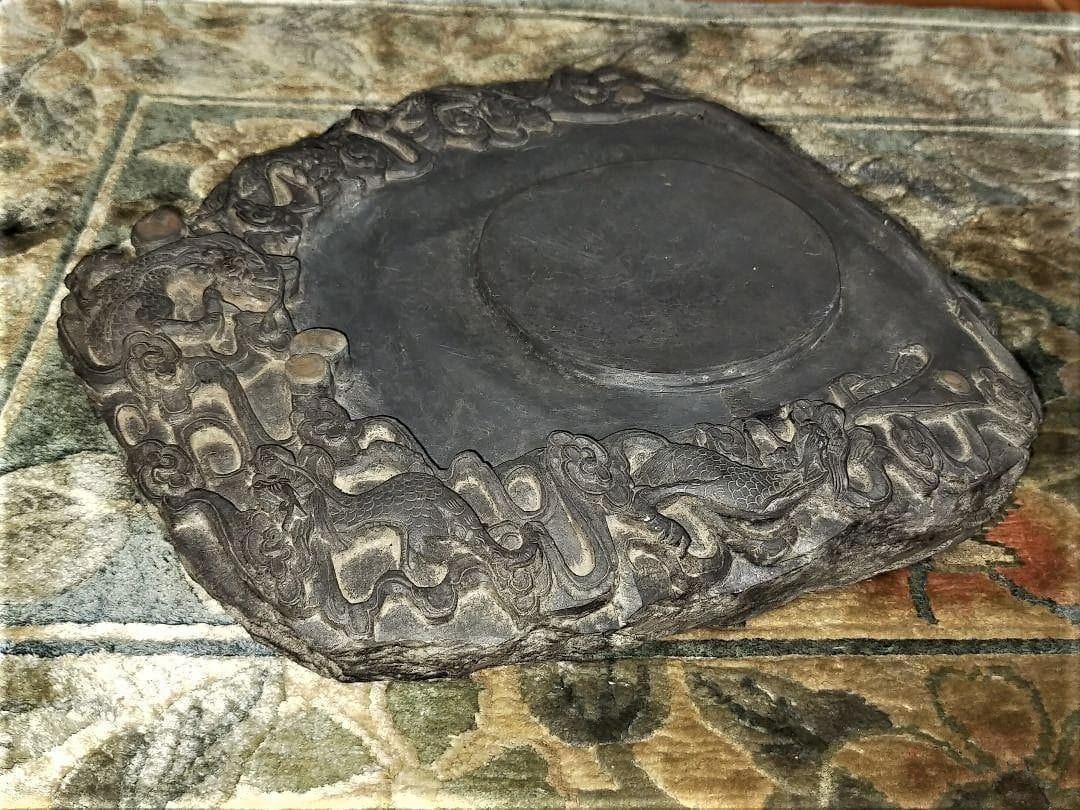♥中国　特大　端渓　硯　６．７ｋｇ　端渓硯　老坑　骨董品