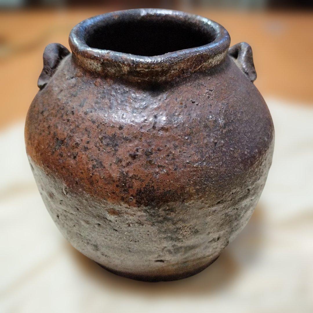 古美術　越前鉄漿壺　御歯黒壺　桃山時代　箱付き