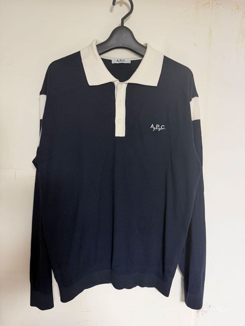 A.P.C. ゴルフ ポロシャツ Lサイズ ネイビー