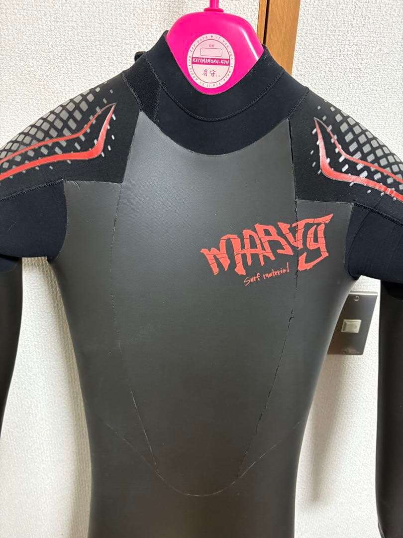 MARVY セミドライフルスーツ ブラック/レッド