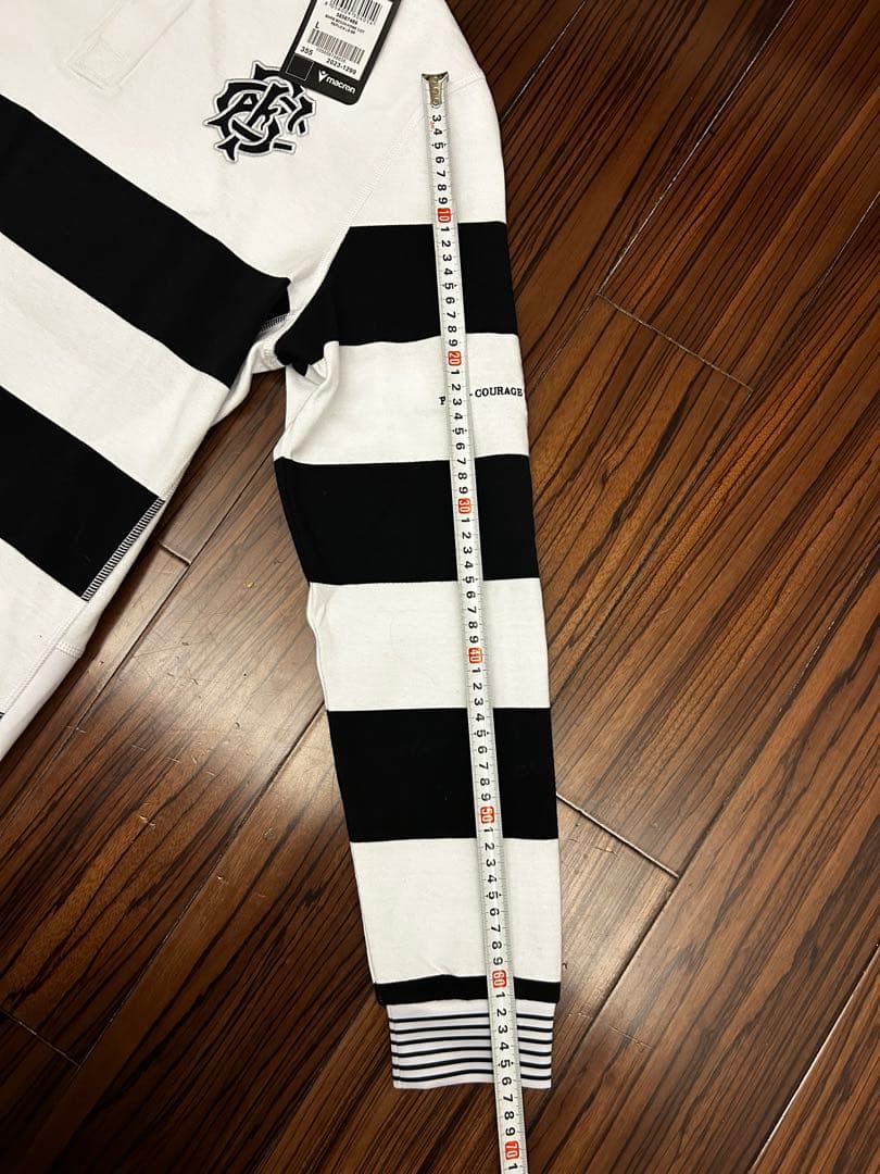 【新品未使用】Macron 2024年 ラグビー バーバリアンズ　長袖ポロ　L