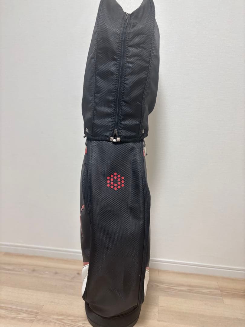 PUMA/プーマ ゴルフ キャディバッグ９型【黒/赤/白】