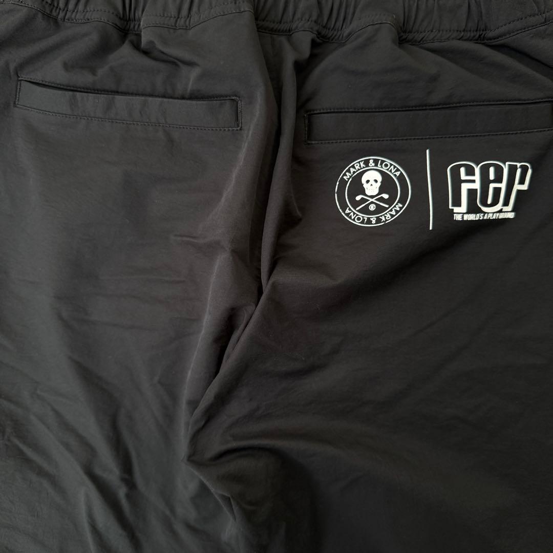 マークアンドロナ　防寒　裏地付き　ジョガーパンツ　黒　2WAY S〜M相当　46