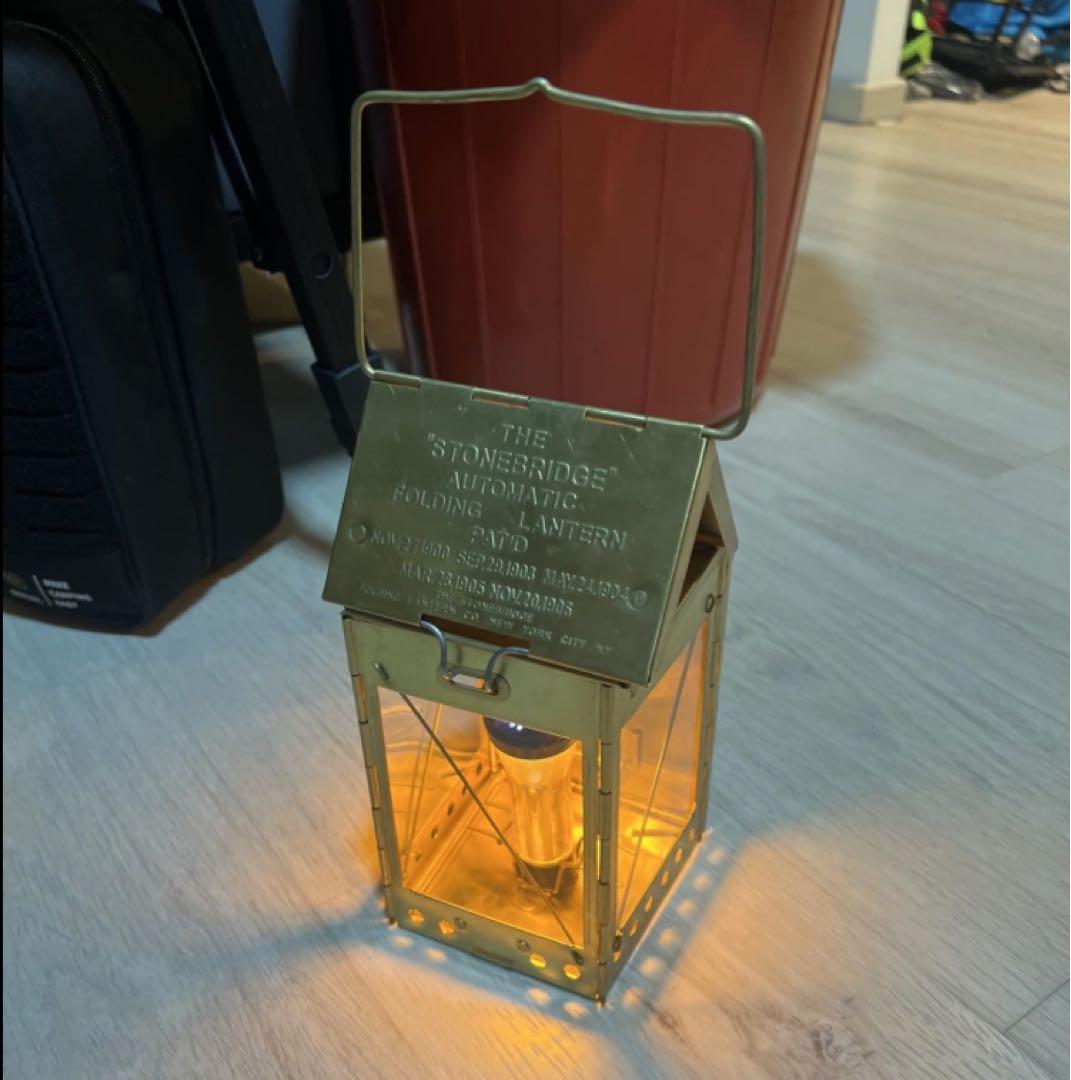 ★☆新品未開封☆★ストーンブリッジ フォールディング キャンドルランタン 真鍮