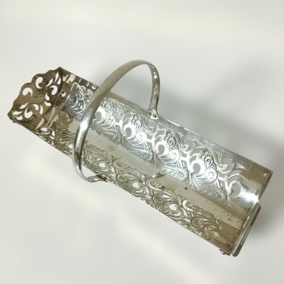 ビスケットホルダー⑦　シルバープレート　EPNS ヨーマン社　イギリス製