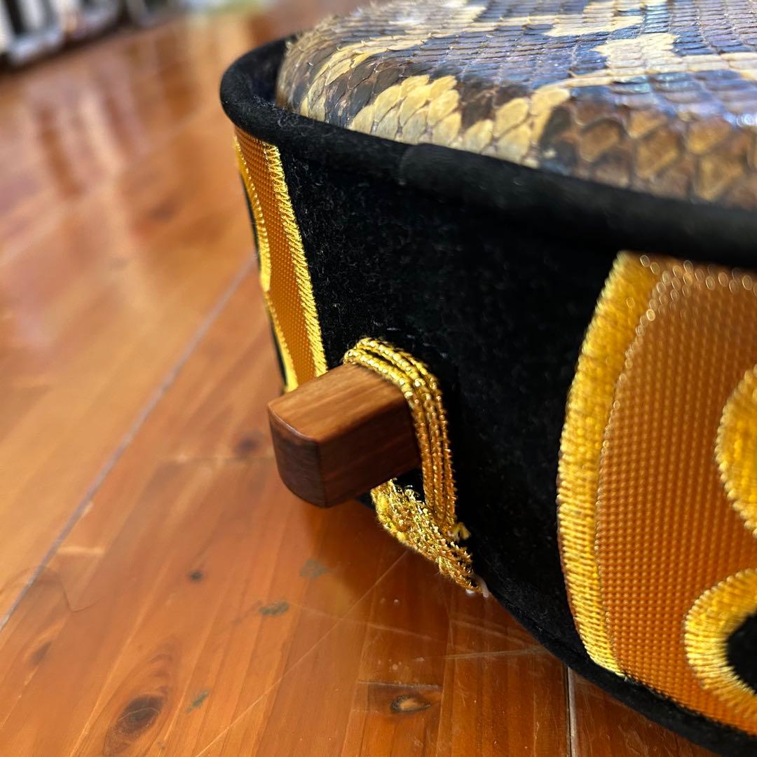 ◼️宮古島から①◼️本皮強化張り三線◼️黒檀◼️良音◼️サンプル音源あり◼️ハードケース付き