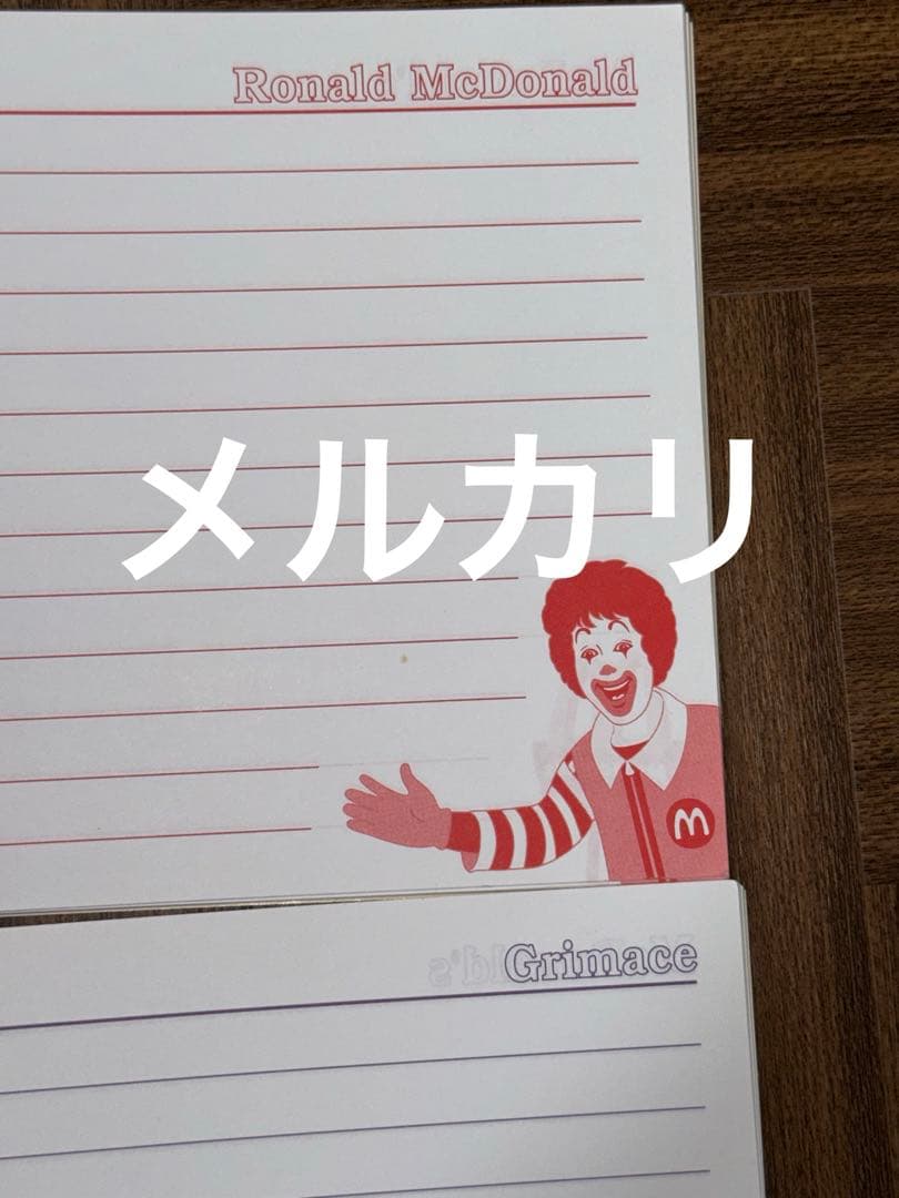 ヴィンテージ 海外 マクドナルド ノート メモ帳 ミールトイ フルコンプ 未使用