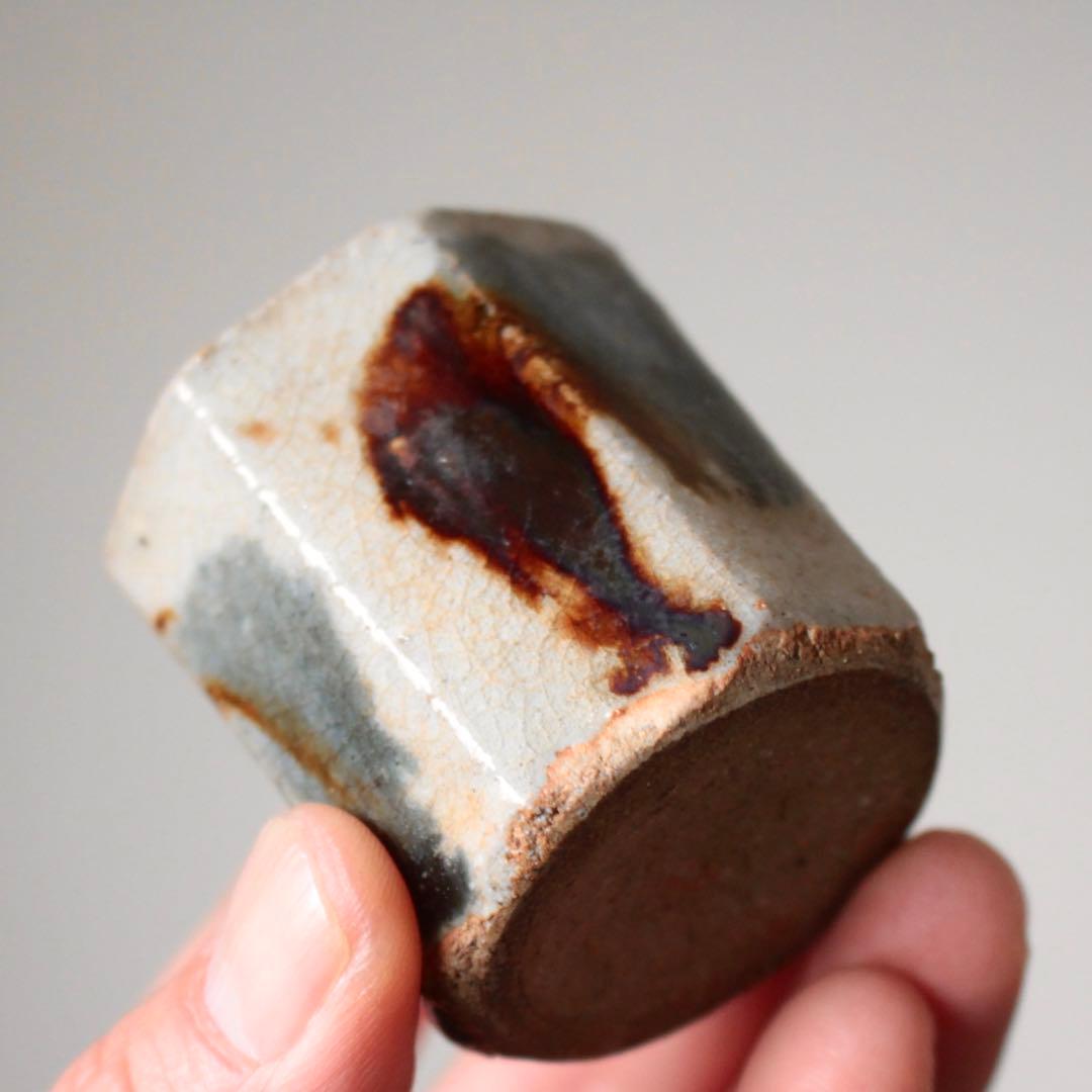 民芸的な 面取 筒盃 筒杯 酒器 ちょこ 古道具 アンティーク