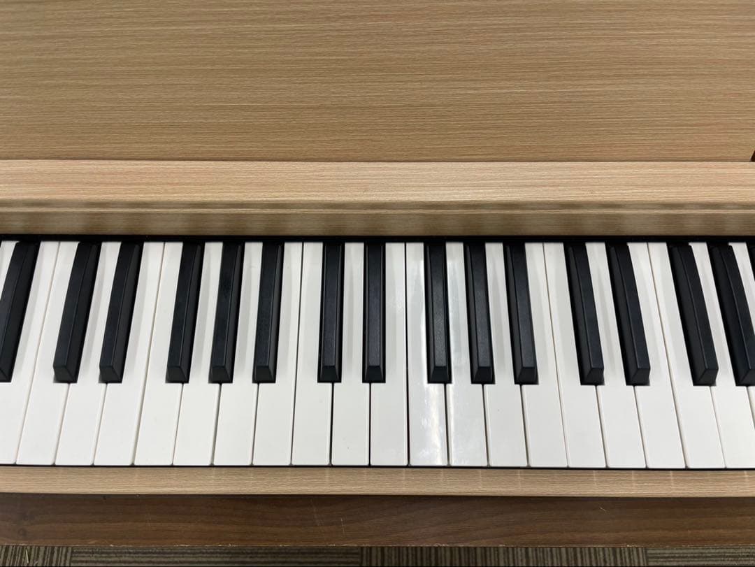電子ピアノ88鍵盤　給電タイプ　木目調ボディ　オークベージュ