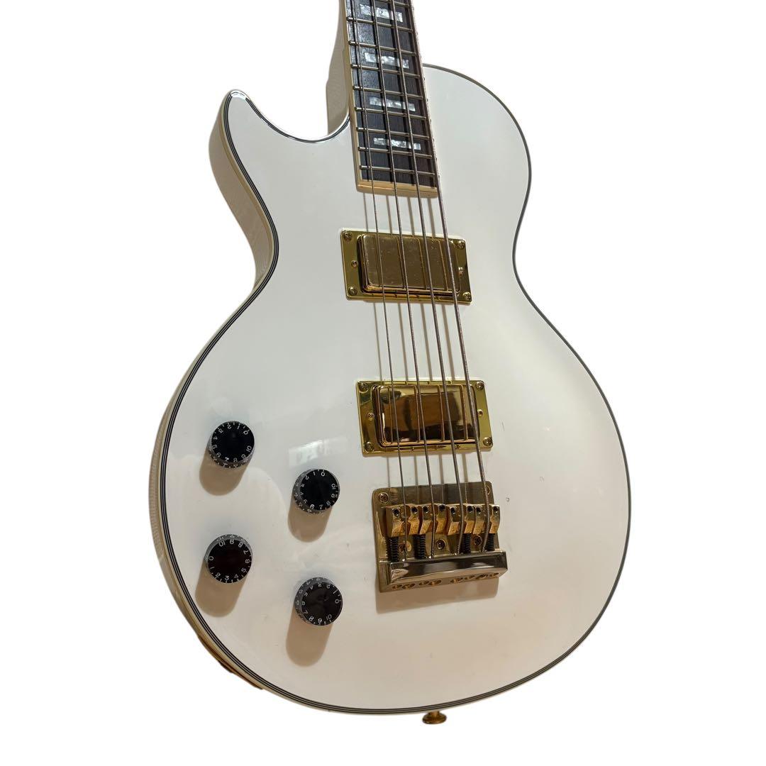 レフティー 左利き GrassRoots レスポール ベース 白 ソフトケース付