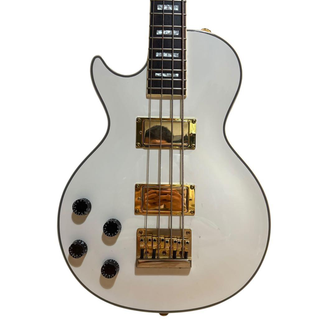 レフティー 左利き GrassRoots レスポール ベース 白 ソフトケース付