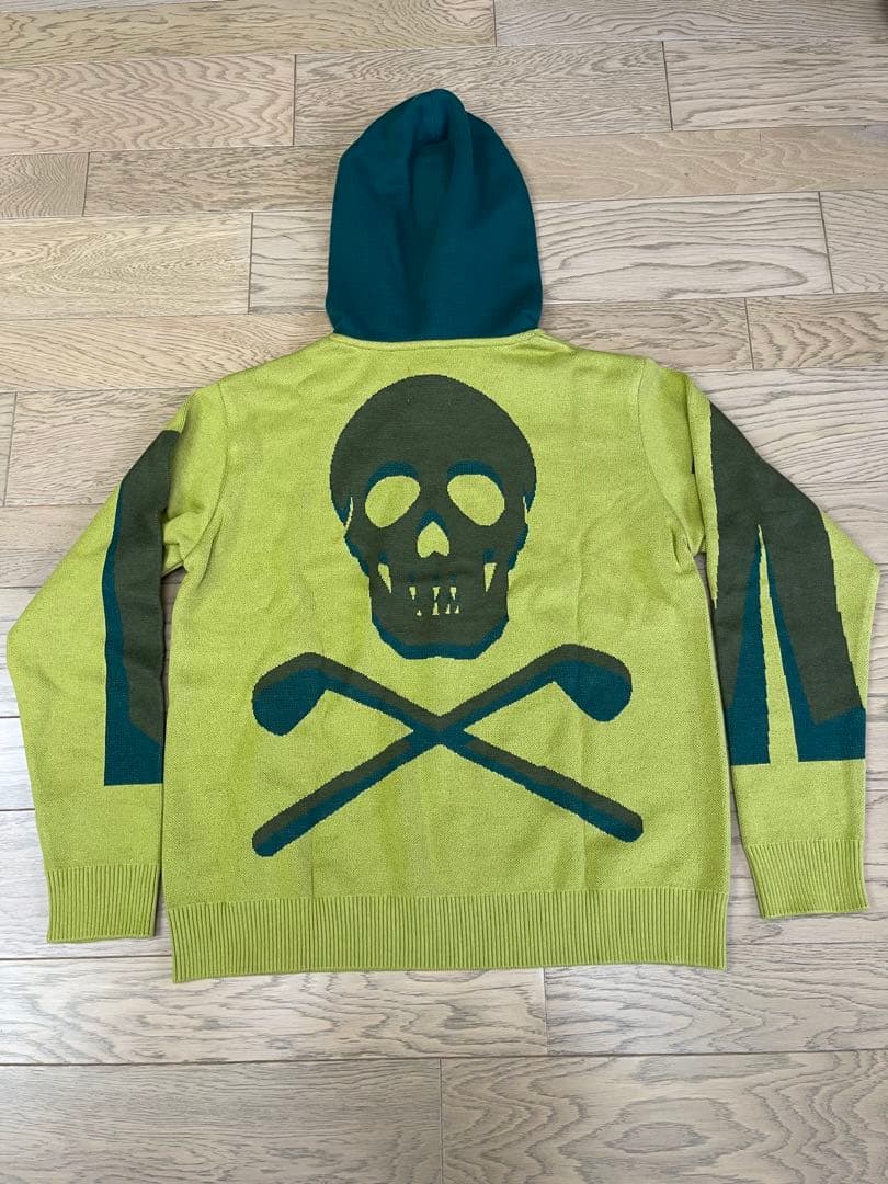 新品　マークアンドロナ　Hoodie YELLOW ニットフーディ　パーカー