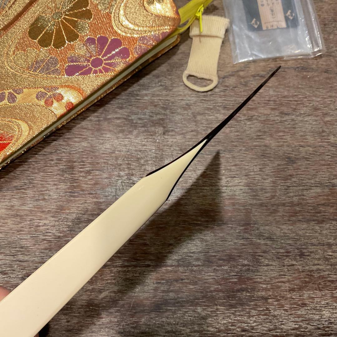 美品 三味線 鼈甲撥 白台 津軽撥 津軽三味線 ベッコウ バチ 高級品