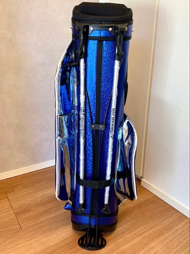 【新品】USTマミヤ スタンド式キャディバッグ（ブルー）