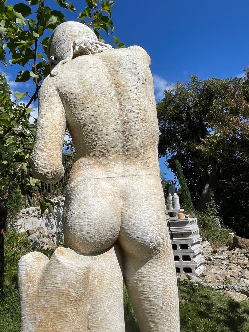 ガニメデの像 ギリシャ神話の彫刻 高さ60cm