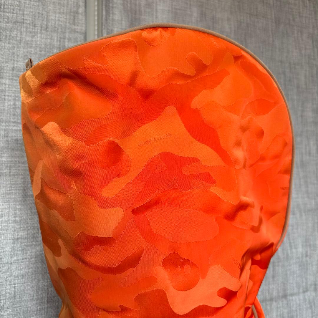 マークアンドロナ 迷彩 カモフラ ゴルフ キャディバッグ オレンジ