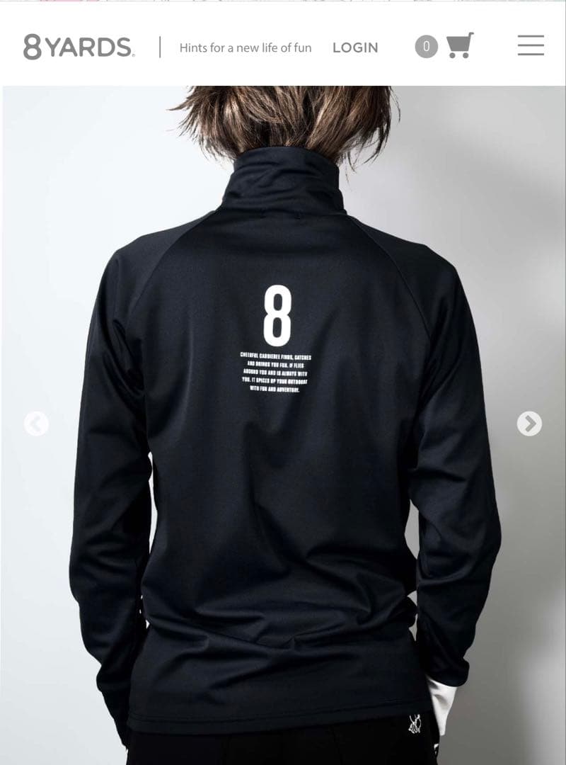 8YARDS 長袖モックネック Lサイズ