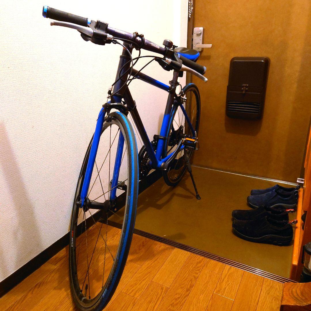 アルミフレーム クロスバイク 700C 青黒