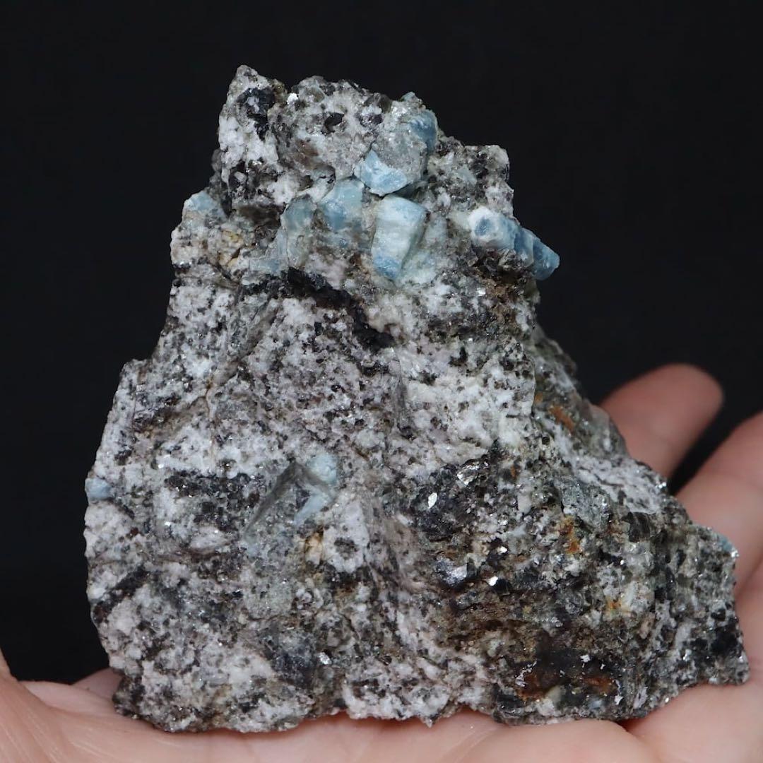 自主採掘！アクアマリン カリフォルニア産 263g AQ322 鉱物　原石天然石