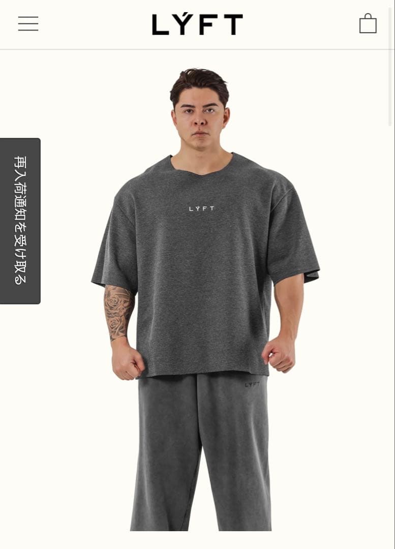 LYFT Tシャツ ダークグレー Mサイズ 【完売品】