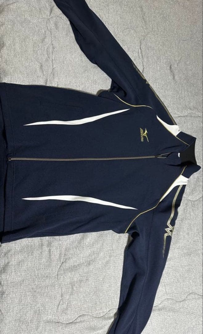 限定値下げ！　Mizuno ウォームアップウェア 上下2セット ネイビー