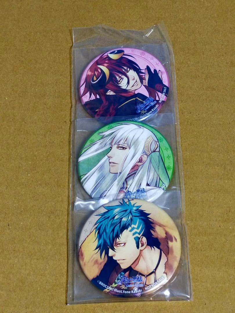 【缶バッジ3個】「神々の悪戯　Unite　Edition」 グッズ