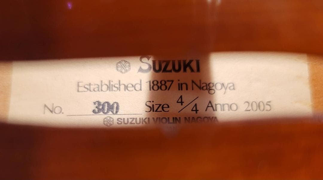 【良品】鈴木 SUZUKI アウトフィット バイオリン No.300 4/4