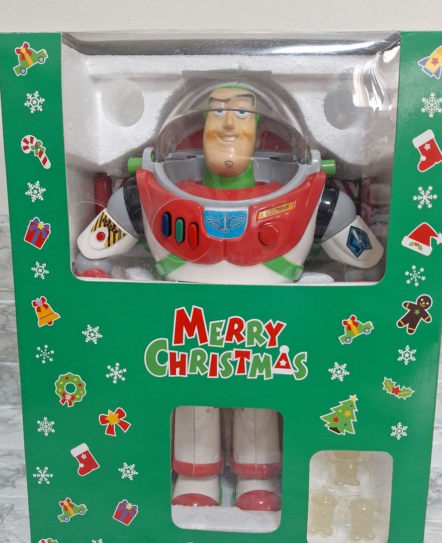 激レア　トイ・ストーリー　バズ　メリークリスマス　トーキングフィギア　クリスマス