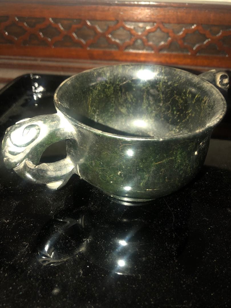 中国アンティーク 石彫り動物文鎮　置物年代物 黒石製 一点物