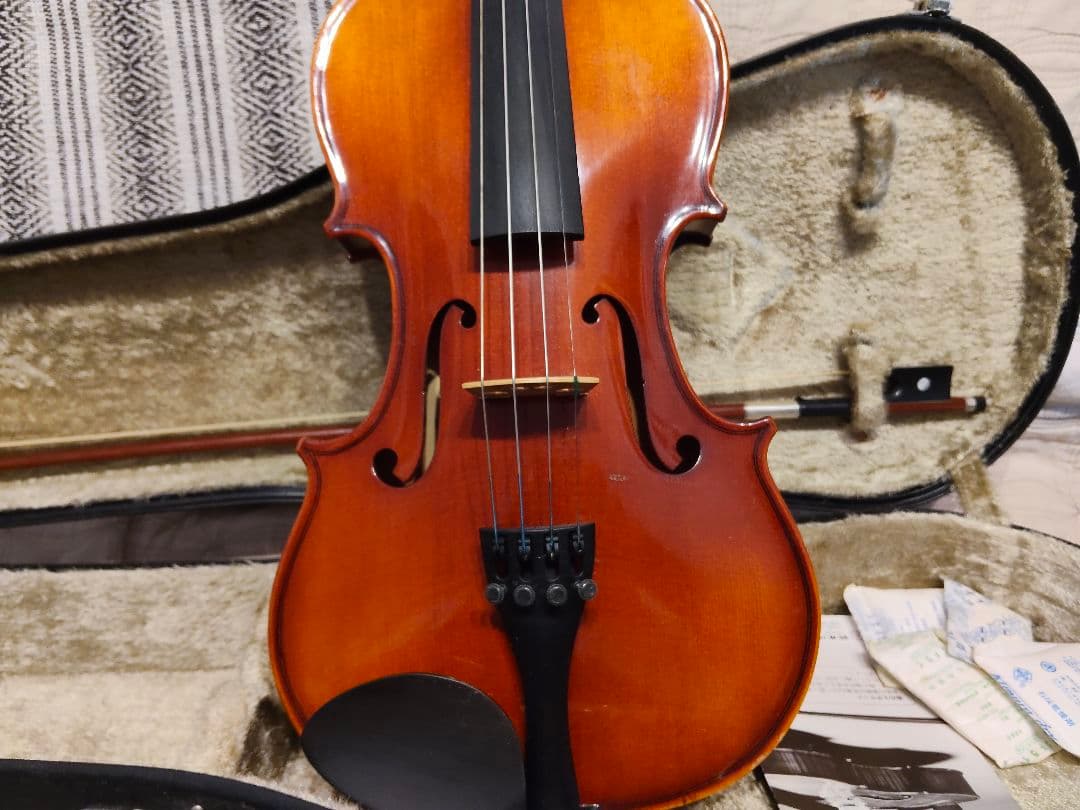 【子供用】バイオリン本体と弓セット（4/4サイズ）