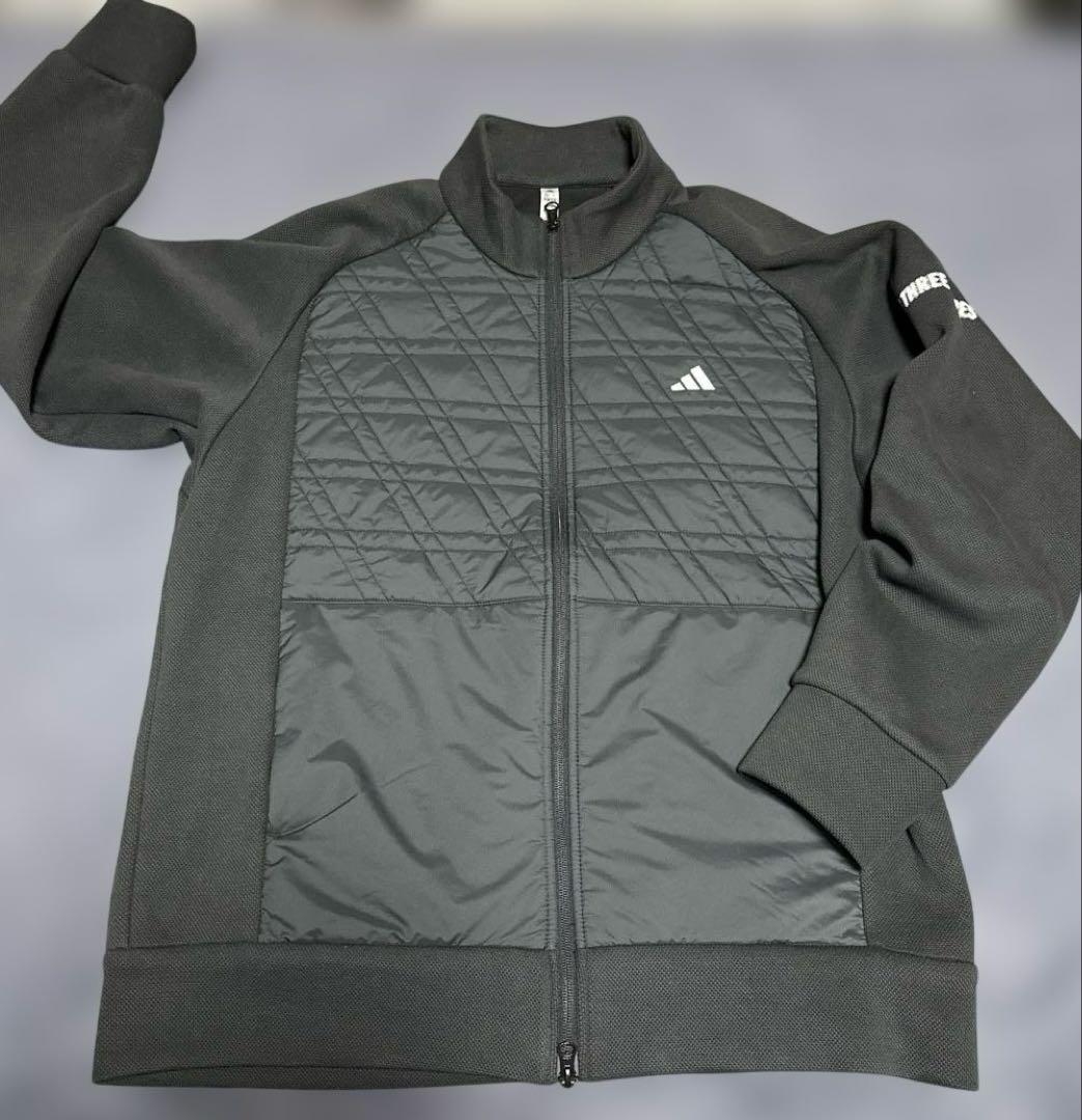 【アディダスゴルフ】ファブリックミックスフルジップジャケット