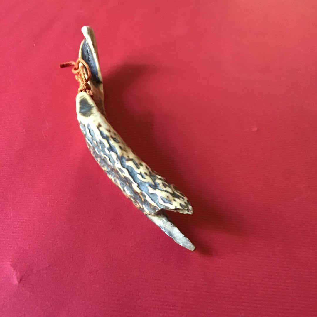 差し根付け　時代物　トロトロの日本ホンシュウ鹿角材質　B2