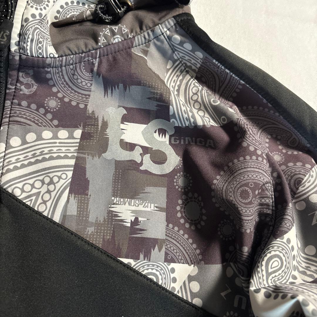 LUZ e SOMBRA ルースイソンブラ ペイズリー柄 切替ジップ パーカー