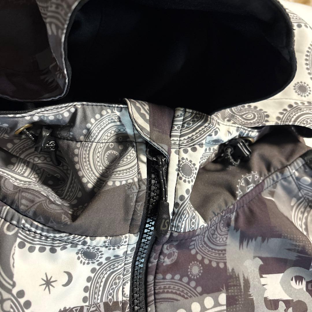 LUZ e SOMBRA ルースイソンブラ ペイズリー柄 切替ジップ パーカー