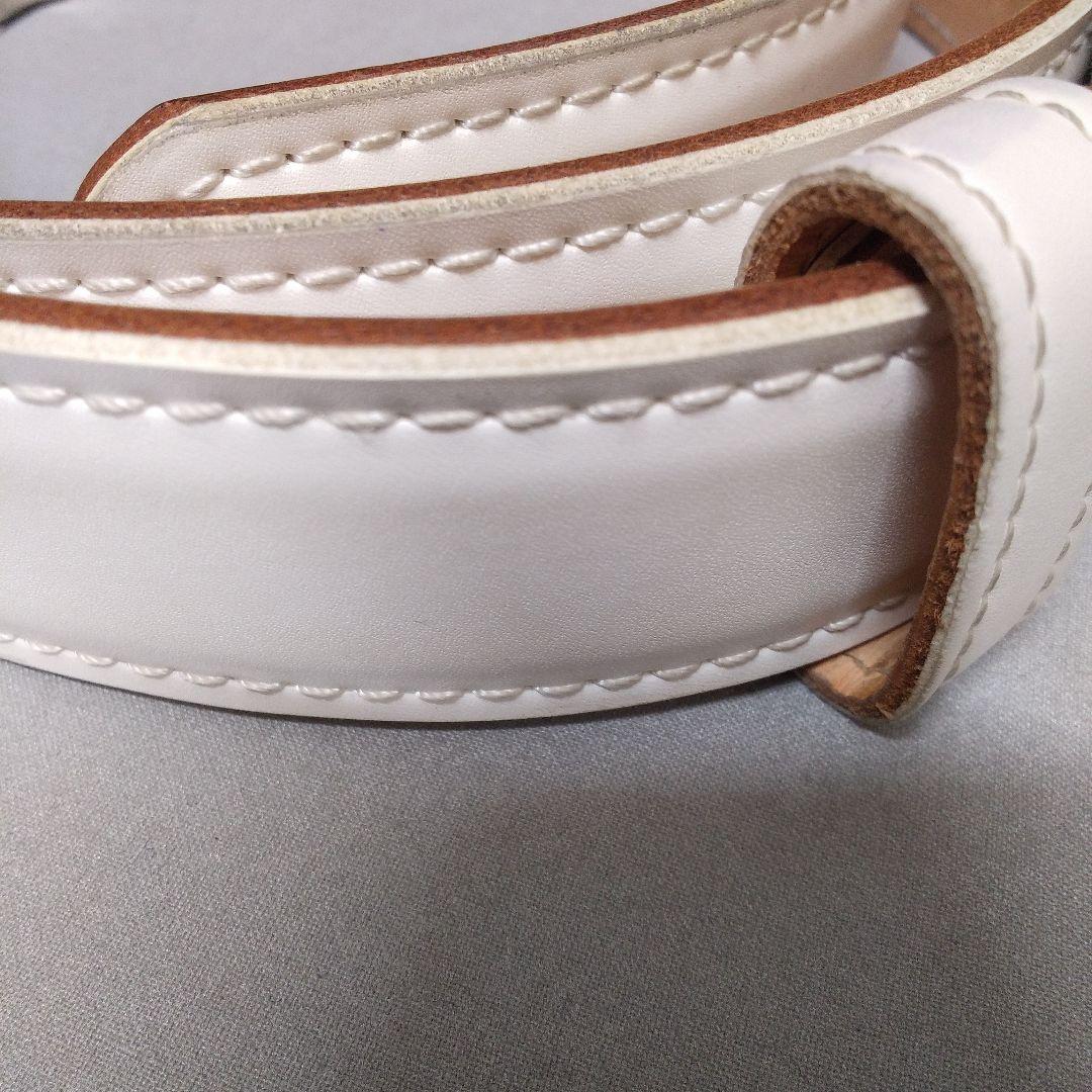 ま*ん様 白色ベルト　帯革